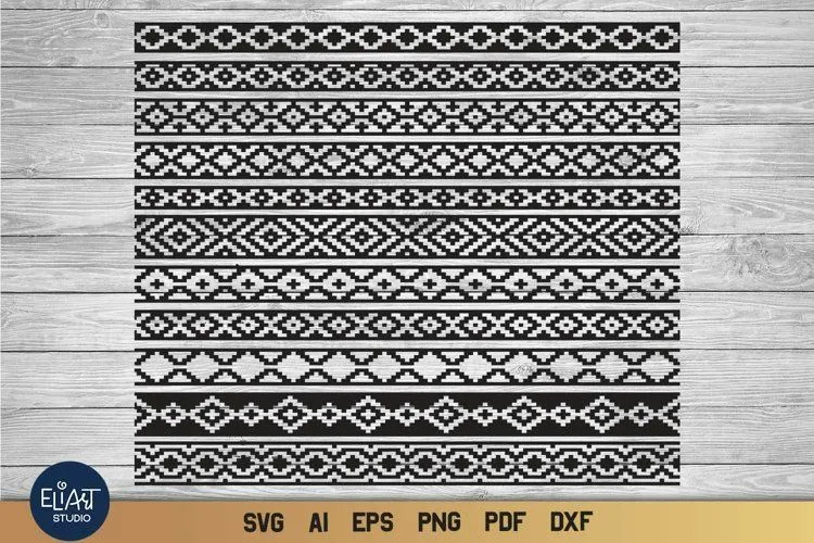 Guarda Pampa SVG Borders | Tribal Pattern SVG Guarda Pampa SVG Borders | Tribal Pattern SVG