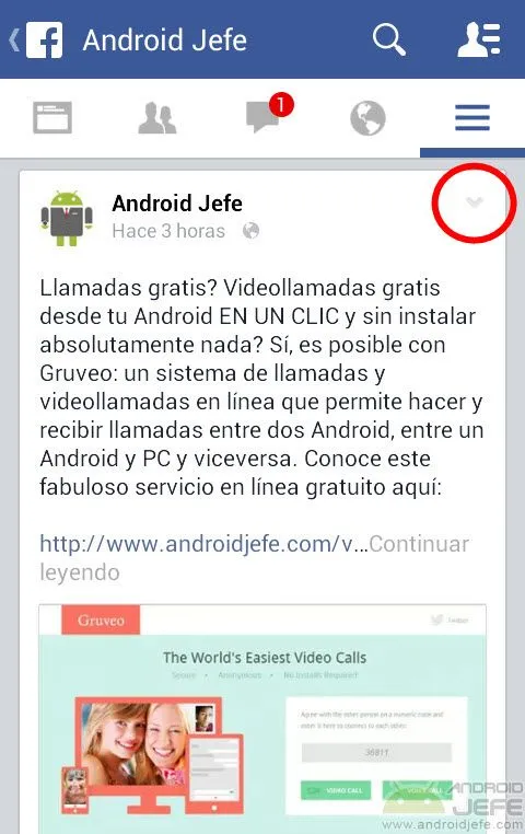Guardar publicación en Facebook para Android • Android Jefe Guardar publicación en Facebook para Android • Android Jefe