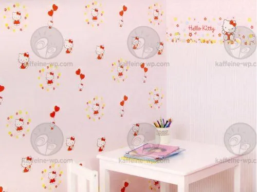 Murales infantiles de Hello Kitty - Imagui
