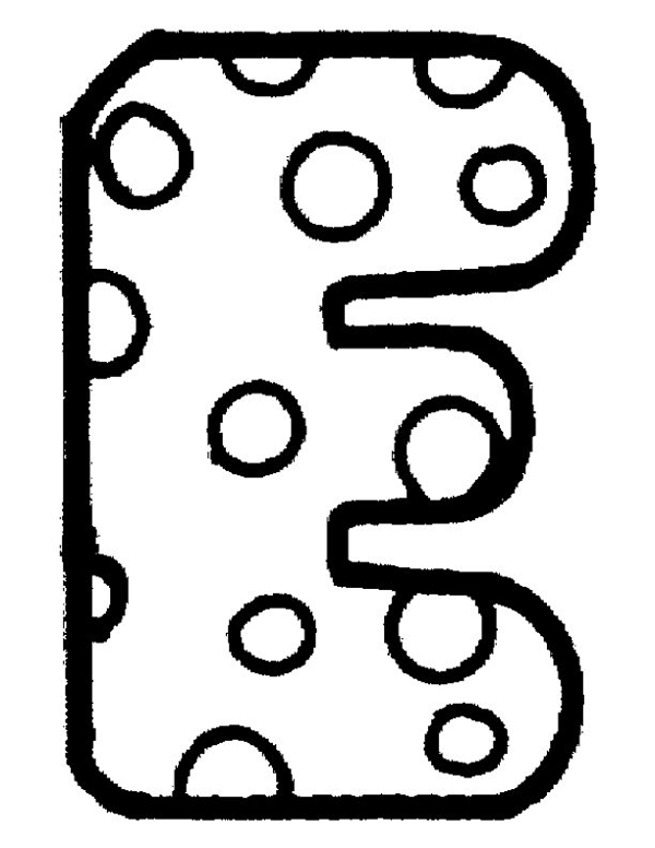 Letra b para colorear e imprimir - Imagui