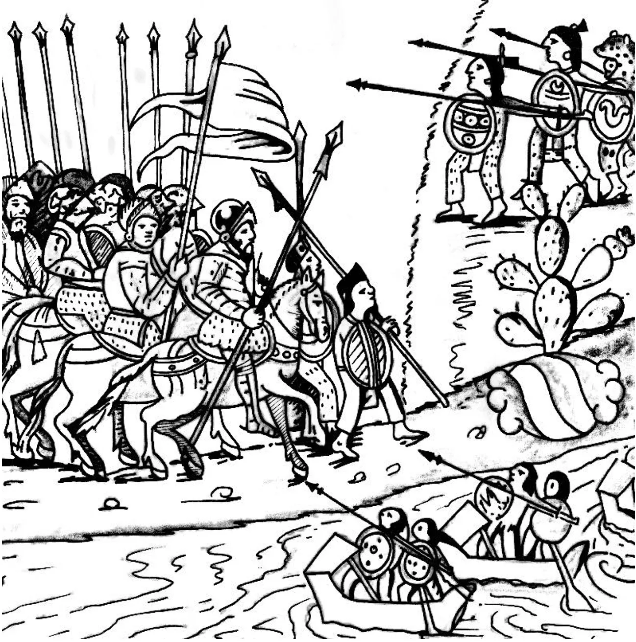 La guerra anfibia en los lagos del Valle de México y su relación con la caída de México Tenochtitlan en 1521 | Noticonquista La guerra anfibia en los lagos del Valle de México y su relación con la caída de México Tenochtitlan en 1521 | Noticonquista