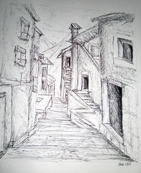 Guía Cómic: DIBUJOS: Pueblos a plumilla