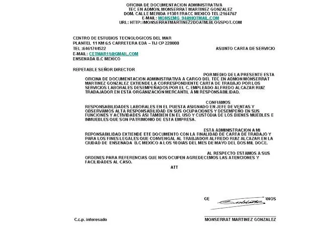 guia didactica documentacion administrativa: cartas tipo mixto