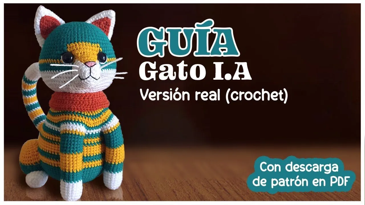GUÍA patrón amigurumi GATO I.A. - Lady Artemisa - YouTube GUÍA patrón amigurumi GATO I.A. - Lady Artemisa - YouTube