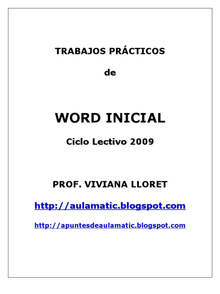 Guia Trabajo Práctico | PDF | Microsoft Word | Archivo de computadora Guia Trabajo Práctico | PDF | Microsoft Word | Archivo de computadora