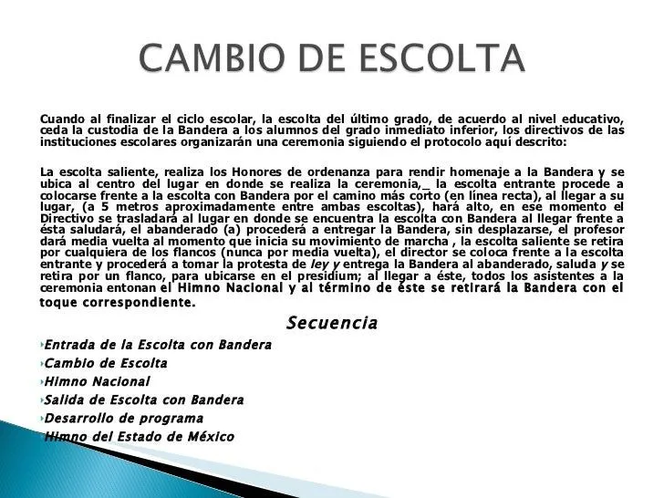 Guia para preparar ceremonias civicas