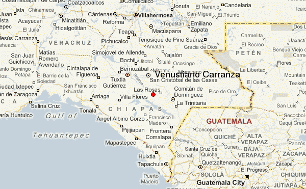 Guía Urbano de Venustiano Carranza, México, Estado de Chiapas Guía Urbano de Venustiano Carranza, México, Estado de Chiapas