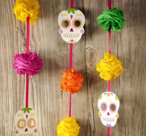 Guirnalda de calaveras paso a paso - Todo Bonito Guirnalda de calaveras paso a paso - Todo Bonito