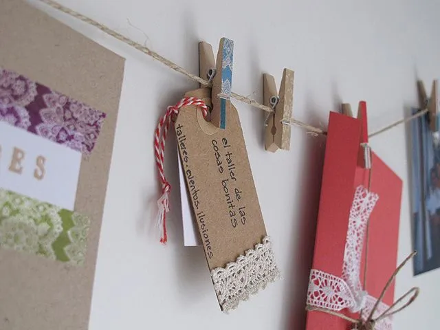 Guirnalda para colgar fotos y recuerdos - Manualidades de papel y ...