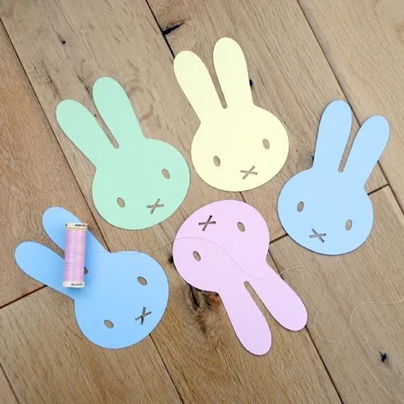Guirnalda de Conejitos para Pascua de Resurrección | Mundo ...