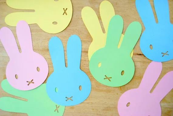 Guirnalda de conejos para decorar tu babyshower | Adornos ...