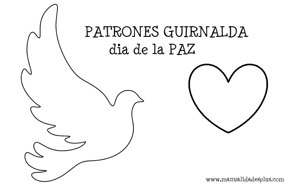 Guirnalda para el Dia de la Paz Patrones Gratis – Manualidades Gratis Guirnalda para el Dia de la Paz Patrones Gratis – Manualidades Gratis