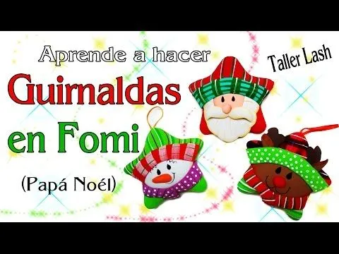 COMO HACER GUIRNALDAS EN FOMI (HOMBRE DE NIEVE) - Phimtk