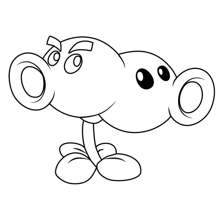 Guisante partido en Plants Vs Zombies para colorear, imprimir e dibujar –ColoringOnly.Com Guisante partido en Plants Vs Zombies para colorear, imprimir e dibujar –ColoringOnly.Com