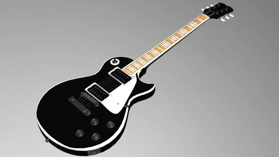 Guitarra 3D max by diegoartsbr on DeviantArt