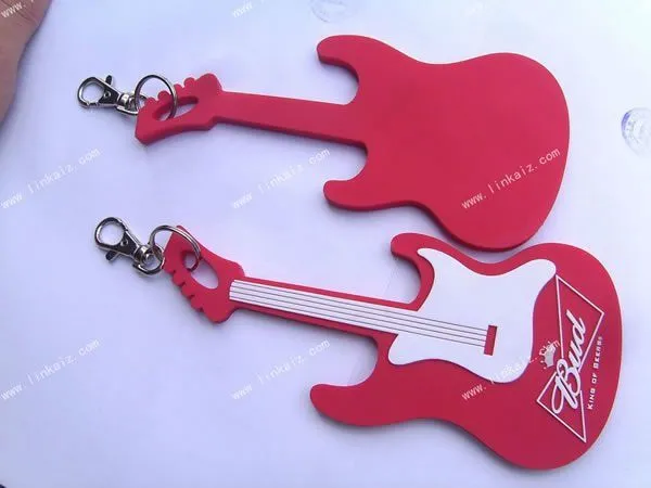 guitarra llavero de goma suave-Llaveros-Identificación del producto: