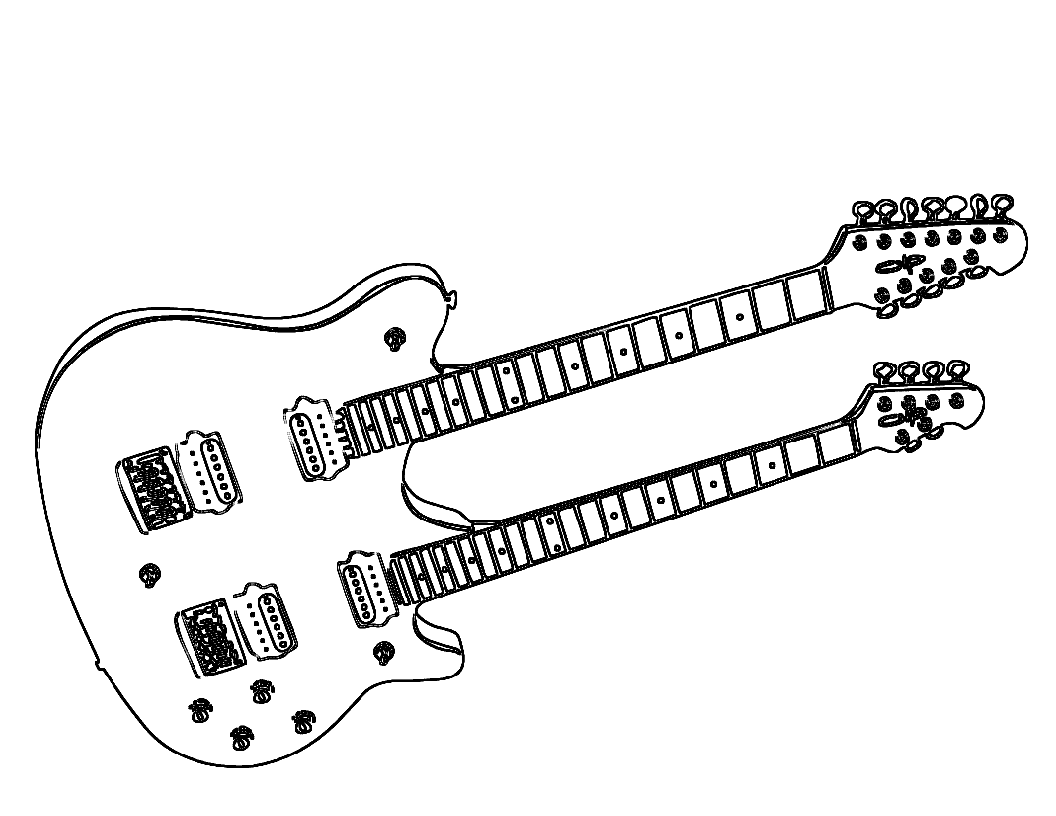 Guitarras electricas para colorear - Imagui