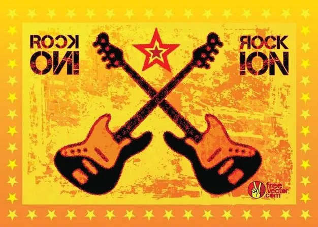 Las guitarras de rock vector | Descargar Vectores gratis Las guitarras de rock vector | Descargar Vectores gratis