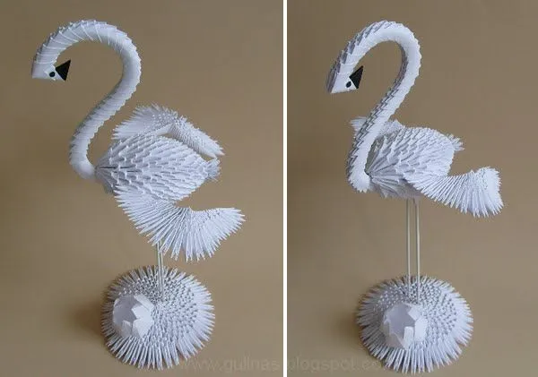 Gulnas' Kunstblog: Flamingo. 3D / modulares Origami Gulnas' Kunstblog: Flamingo. 3D / modulares Origami