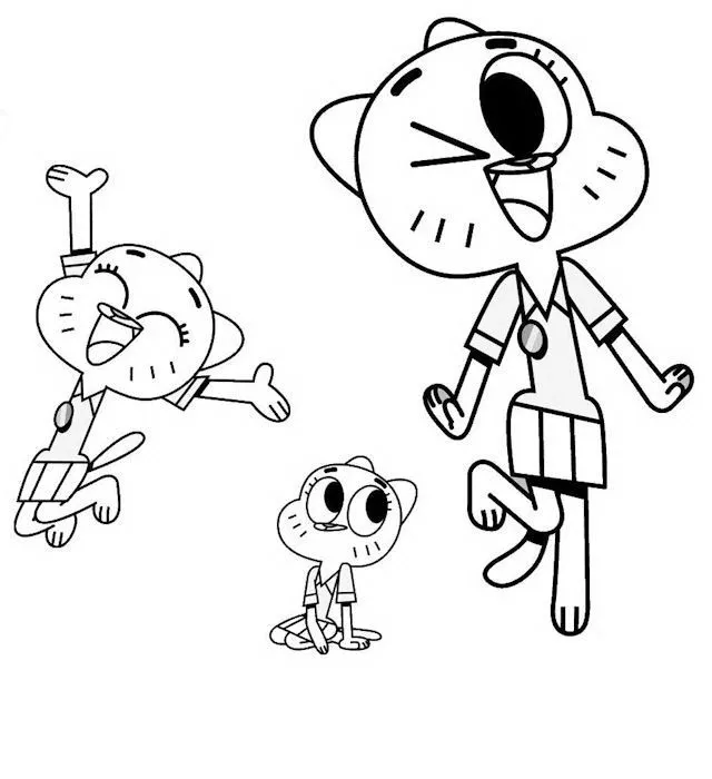 Gumball para colorear