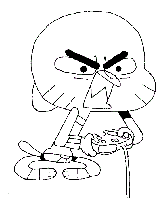 Gumball para colorear