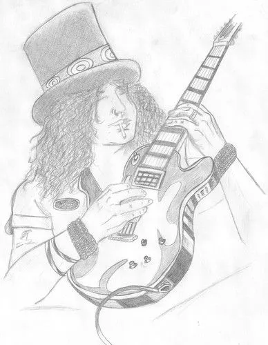 GUNS N' ROSES Club Gunner: Dibujos - Slash
