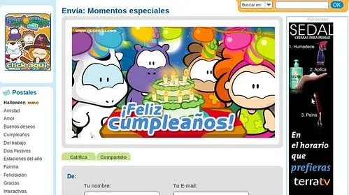Gusanito.com: Envía postales animadas a tus amigos Gusanito.com: Envía postales animadas a tus amigos
