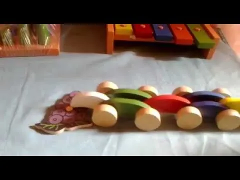 gusano arrastrador de madera para niños - YouTube gusano arrastrador de madera para niños - YouTube
