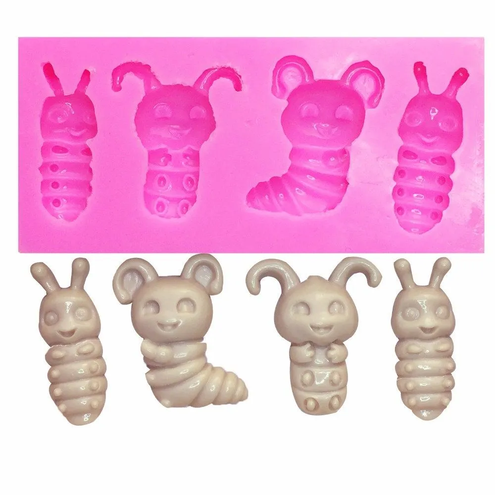 Gusano de seda bebé lindo Mini insecto silicona Fondant jabón - Etsy México Gusano de seda bebé lindo Mini insecto silicona Fondant jabón - Etsy México