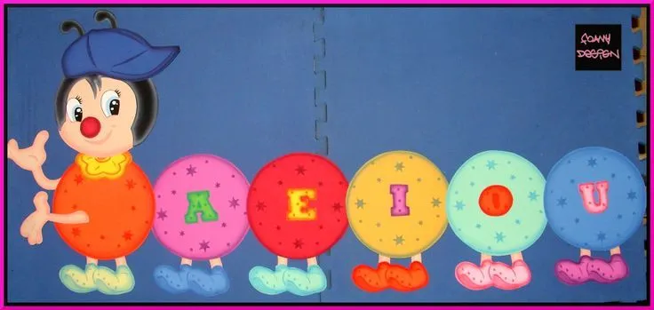 Gusano con vocales | Didácticos y Educativos | Pinterest