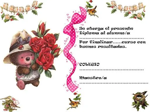 Me gusta la clase de religión: Diplomas para imprimir Me gusta la clase de religión: Diplomas para imprimir