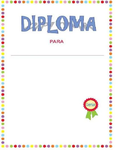 Me gusta la clase de religión: Diplomas para imprimir