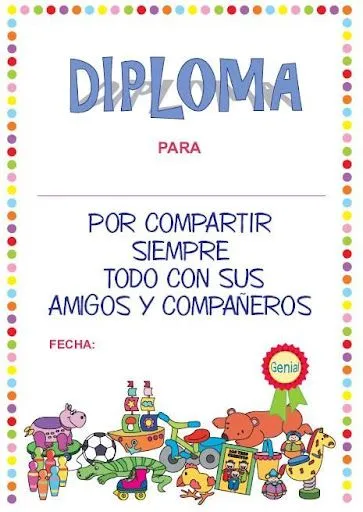 diploma por compartir con  ...