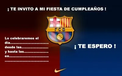 Me gusta la clase de religión: Invitaciones de cumpleaños del Real ... Me gusta la clase de religión: Invitaciones de cumpleaños del Real ...