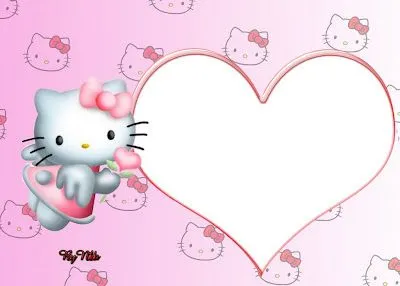 Me gusta la clase de religión: Marcos para fotos de Hello Kitty