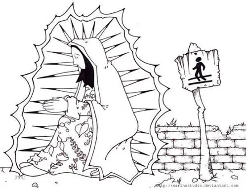 Me gusta la clase de religión: Virgencita de Guadalupe para colorear Me gusta la clase de religión: Virgencita de Guadalupe para colorear
