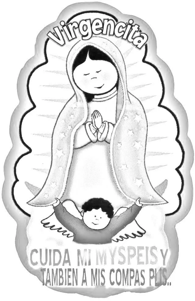 Me gusta la clase de religión: Virgencita de Guadalupe para colorear Me gusta la clase de religión: Virgencita de Guadalupe para colorear