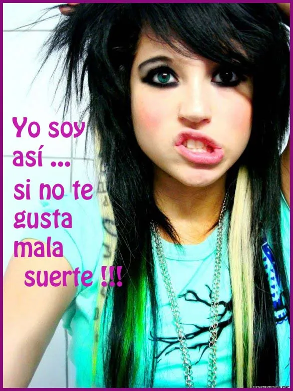 Yo soy asi si no te gusta mala suerte ~ Tarjetitas Para Facebook