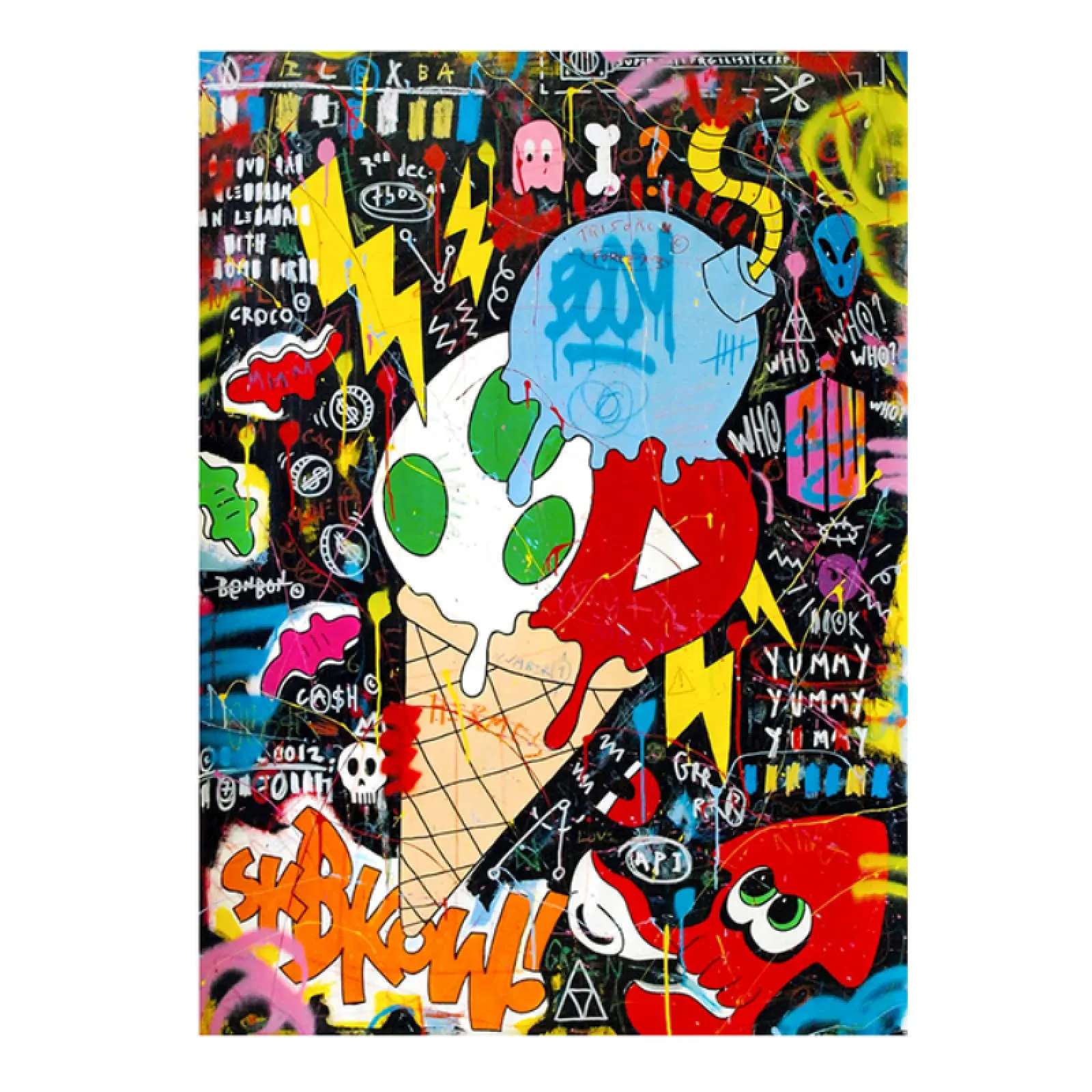 GZSBYJSWZ Pintura De Lienzo De Dibujos Animados Bomba De Helado Graffiti Carteles E Impresiones En La Pared Imagen Artística para Sala De Estar Decoración del Hogar Cuadros-60X80Cmx1 Sin Marco : Amazon.com.mx: Hogar GZSBYJSWZ Pintura De Lienzo De Dibujos Animados Bomba De Helado Graffiti Carteles E Impresiones En La Pared Imagen Artística para Sala De Estar Decoración del Hogar Cuadros-60X80Cmx1 Sin Marco : Amazon.com.mx: Hogar
