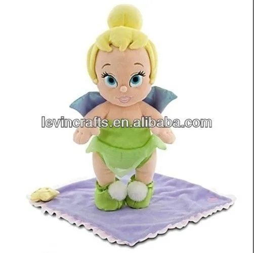 Le h1842 TINKERBELL bebés muñeca de la felpa con manta-Animales de ... Le h1842 TINKERBELL bebés muñeca de la felpa con manta-Animales de ...