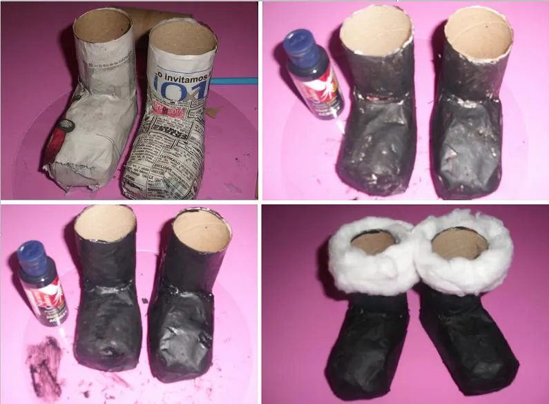 h1>Carameleras botas de Papa Noel (reciclaje)</h1> : VCTRY's BLOG