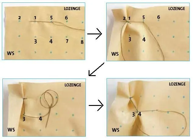 h1>Como hacer punto Lozenge o smoking de barras</h1> : VCTRY's BLOG