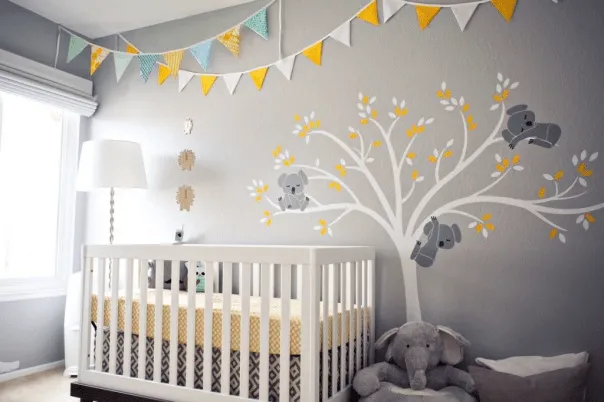 Habitación para Bebé en Color Gris | Ideas para decorar, diseñar y ...