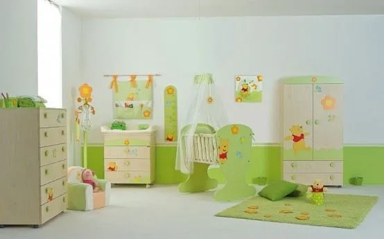 Habitación para tu bebe inspirada en Winnie Pooh | Interiores
