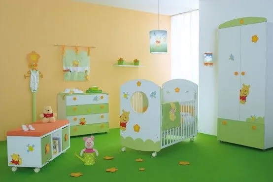 Habitación para tu bebe inspirada en Winnie Pooh | Interiores
