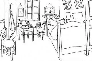 Habitacion para colorear - Imagui