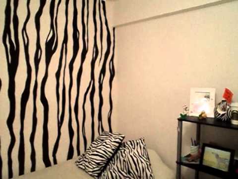 Habitación Diseño Cebra/Zebra Room Design - YouTube Habitación Diseño Cebra/Zebra Room Design - YouTube
