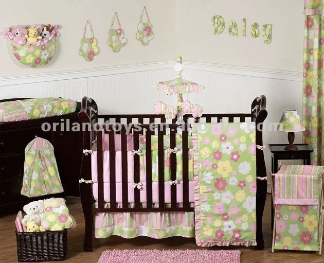habitación floral colección baby 9p ropa de cama cuna conjunto ... habitación floral colección baby 9p ropa de cama cuna conjunto ...