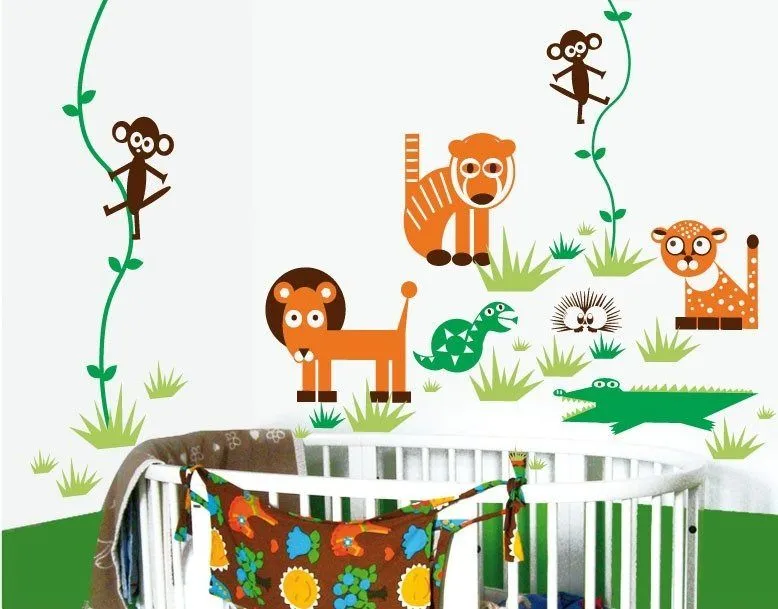 Habitación infantil original de la selva :: Imágenes y fotos