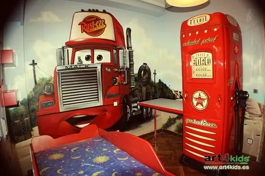 Habitación infantil Rayo McQueen | Decoideas.Net